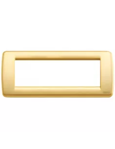 Vimar 16756.33 6-Module Plate in Metallic Matt Gold